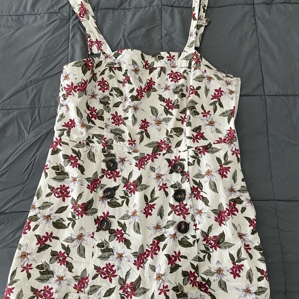 Loveriche White Floral Romper